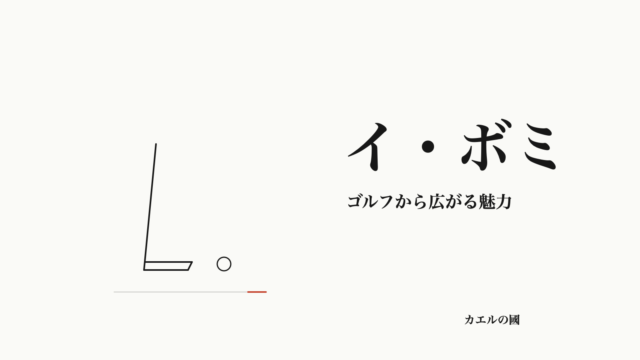 イ・ボミ ゴルフから広がる魅力 オリジナルカバー
