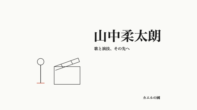 山中柔太朗の記事用オリジナル図形。マイクとカチンコ。