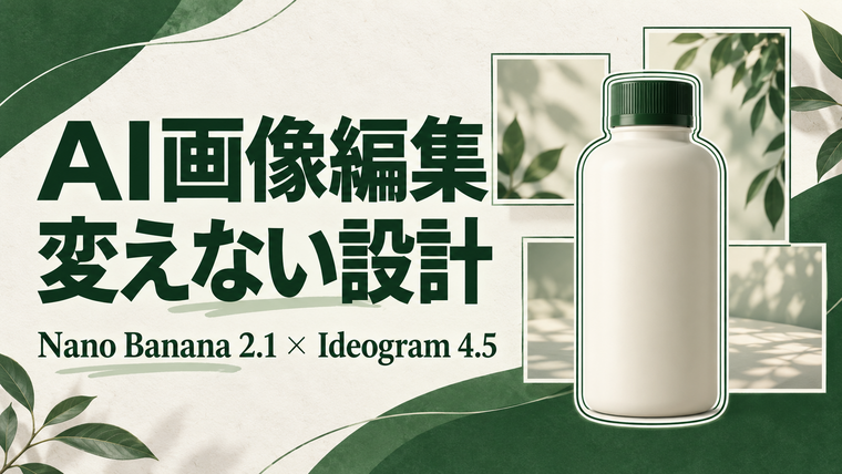 AI画像編集で商品を変えないための比較と広告サイズ展開